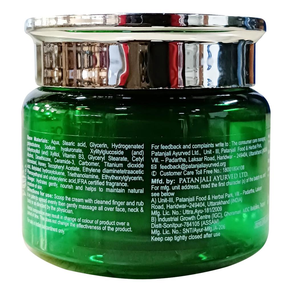 Patanjali Aloe Vera Moisturizing Cream 50 G For Face Hands Body Hydrating Non Greasy Skin Softening Daily Care