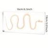 Snake Skeleton Specimen Gothic Natural Science Decor Home Office Desk Curiosity Ornament Acrylic Material Special Gift