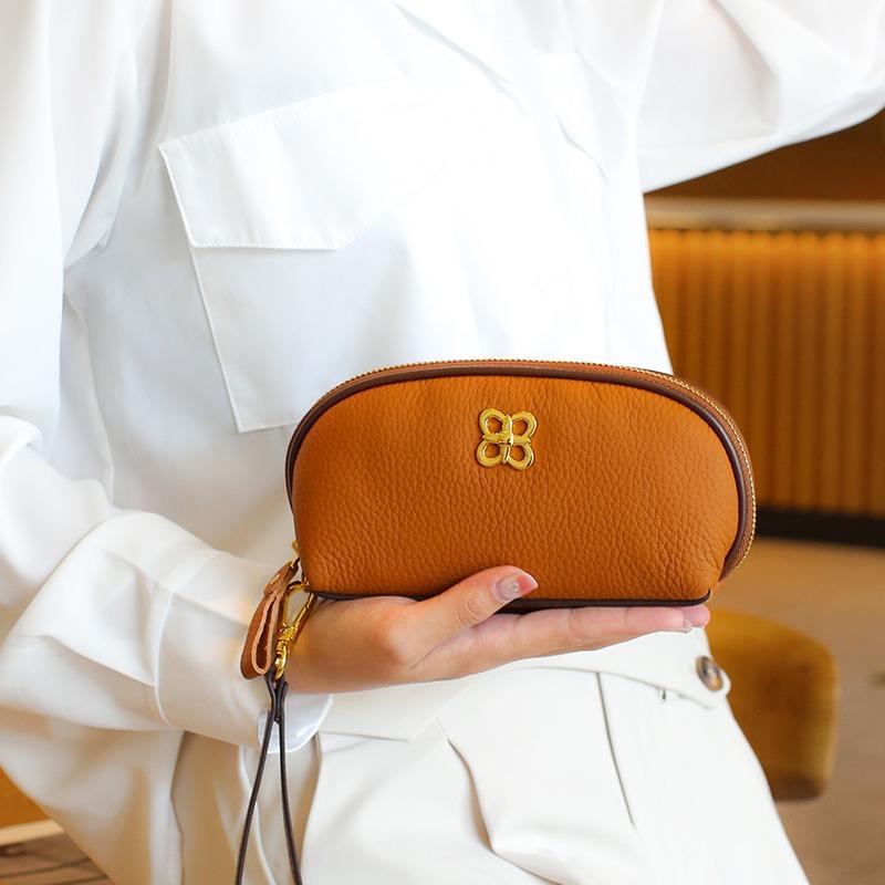 Erste Schicht Rindsleder Handtasche, neue Leder Damen Tasche, High-End Nischen Design, Wechseltasche, Vielseitige Handy Tasche