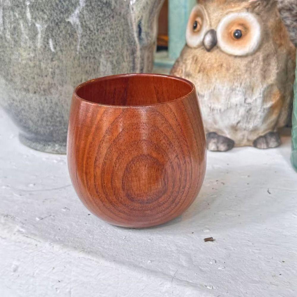 Holz Teetasse Verbrühschutz Wasserbecher Neuer dicker Bauchbecher Milch