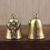 Vintage Vintage Brass Bell Wings Decoration Guardian Bell Keychain Angel Relief Hanging Decor