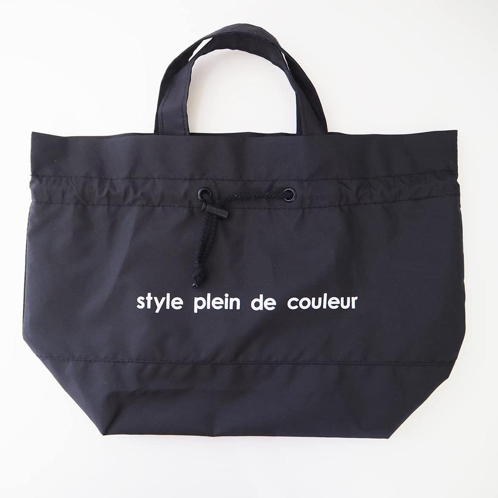 At First Lunch Drawstring Large Colors AF6351 Bag, Black, Size,