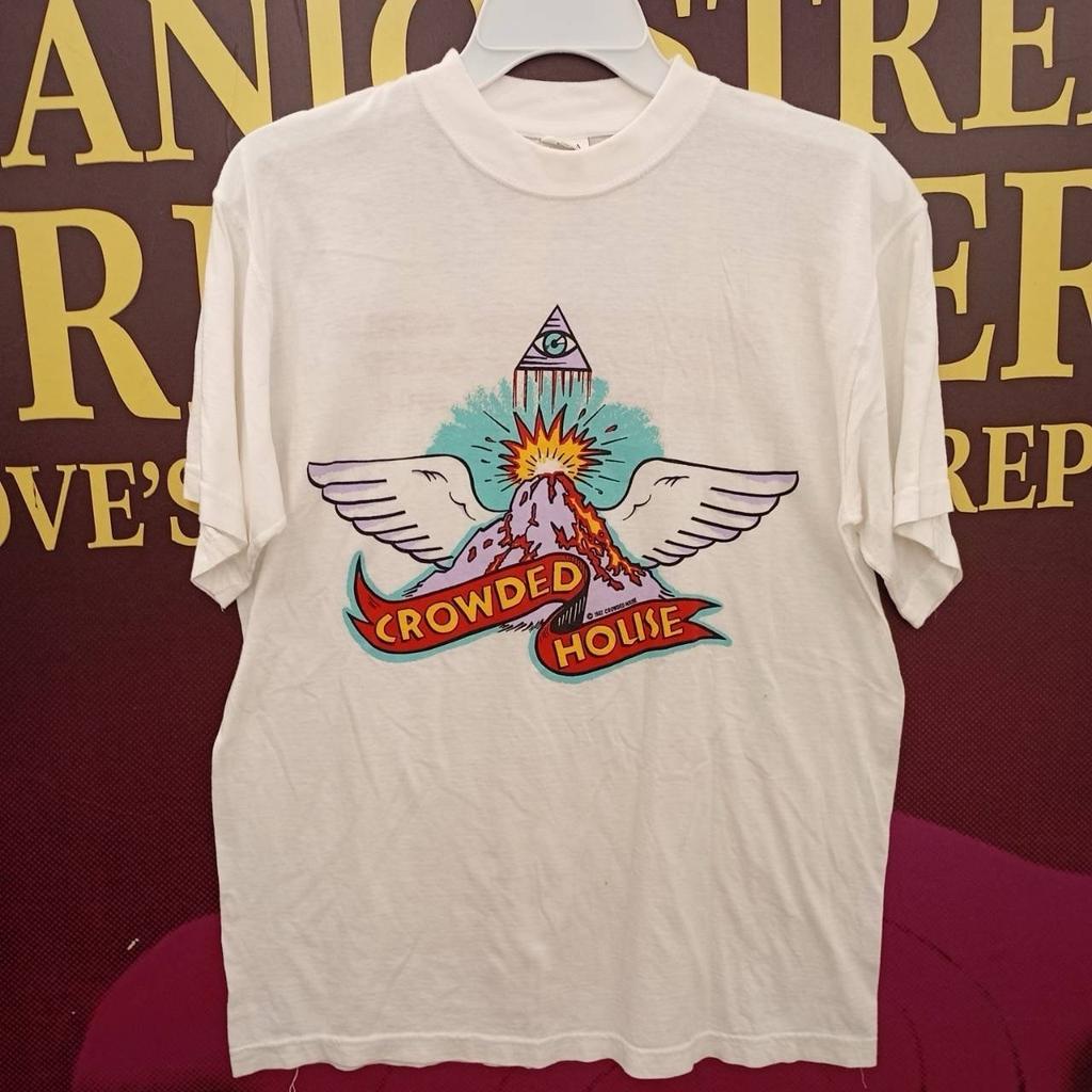 New! Crowded House White Shirt Unisex Concert S to 5XL Unisex T-Shirt