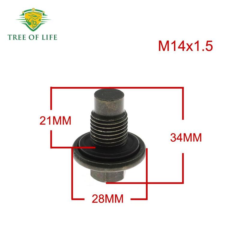 For LAND ROVER DEFENDER DISCOVERY 3 4 For JAGUAR X-TYPE XF XJ Engine Oil Drain Plug Bolt LR000437 1E0010404 1013938 97JM-6730-BA