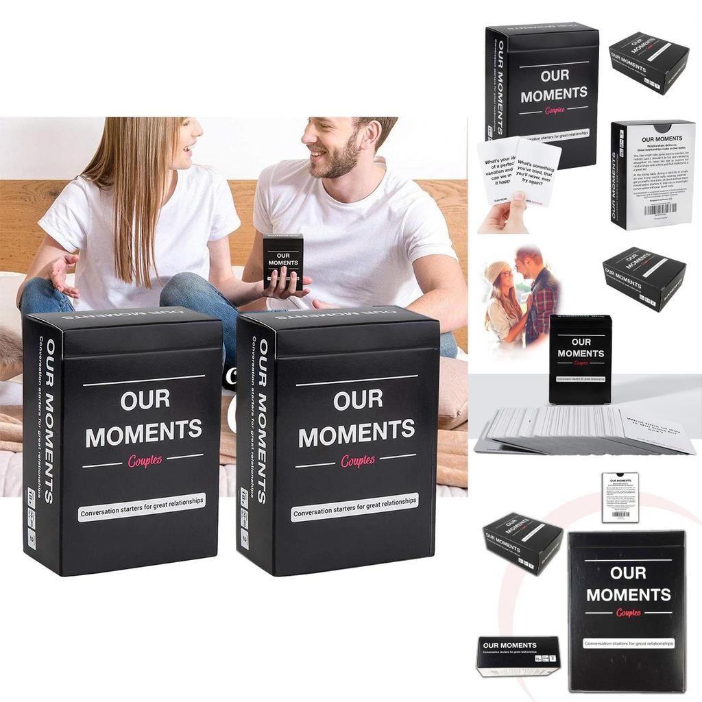 Our Moments Romantic Couples Board Game With 100 Thought-provoking Cards