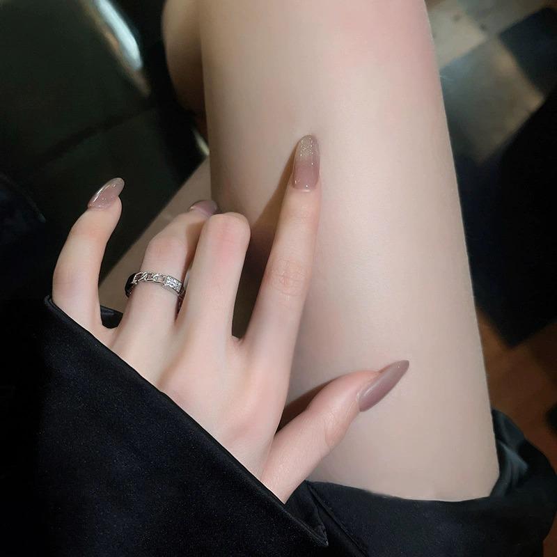 Zweiteiliger luxuriöser Damenring im Influencer-Stil, exquisiter Zeigefingerring