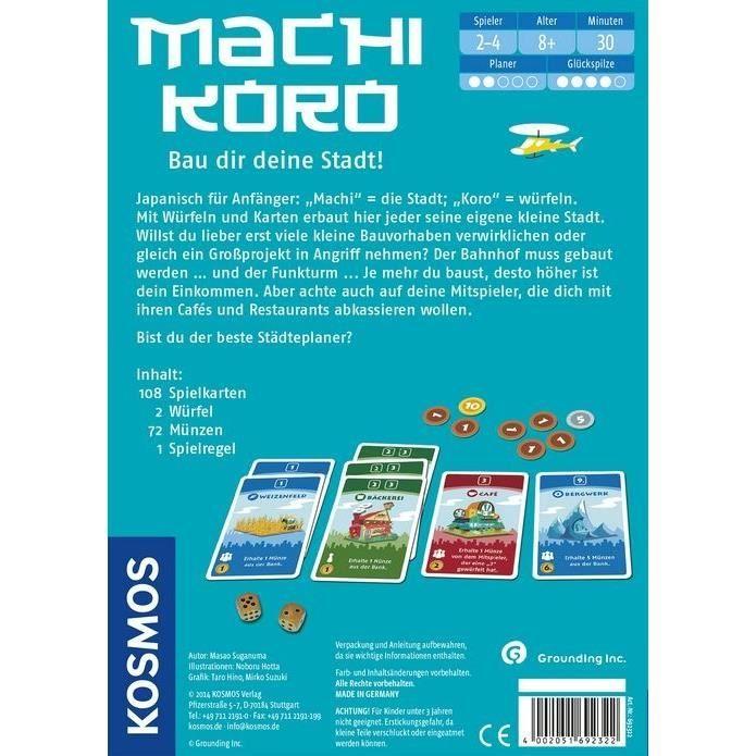Jeu de stratégie kosmos machi koro - adulte - multi - 2 joueurs ou plus