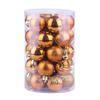 34pcs Christmas Balls Ornaments Xmas Tree Decorations Royal Blue Retro Orange Gold Hanging Ball Christmas Party Decor Birthday