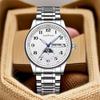 Men's Luminous Moon Phase Steel Watch - High-End Automatic Business Wristwatch