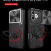 Case For HONOR 600 Lite Sliding Camera Cover Shockproof Protective Phone Case Multi-functional Push Pull Window Cover