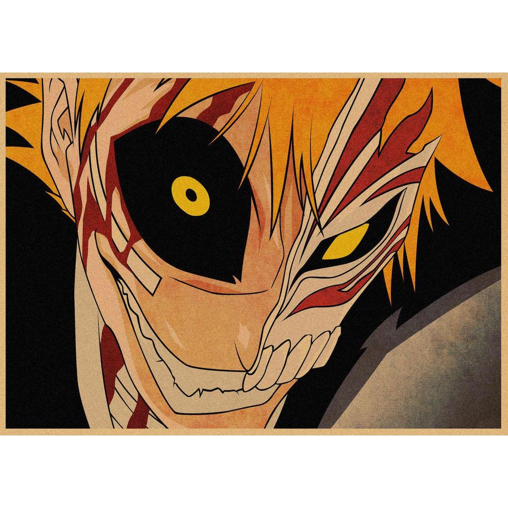 Bleach Anime Retro Kraft Paper Poster Wall Decoration