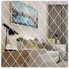Diamond Stitch Acrylic Mirror Wall Stickers for Living Room & Entrance Decor