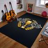 Golden Trophy with Checkered Flags Patterned carpet a non slip rug suitable for all seasons and any setting, gift