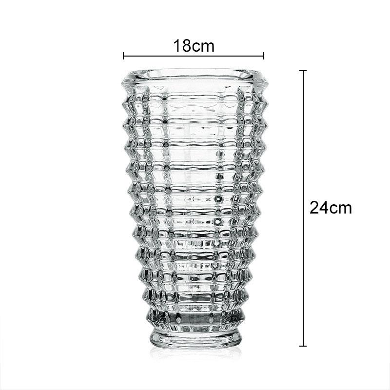 Bright Crystal Vase Terrarium Decor Transparent Glass Flower Pots Decorative Flower Arrangement Desk Decoration Hydroponics Vase