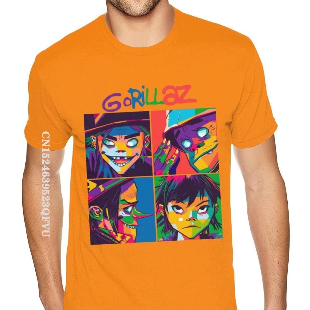 Tricouri Gorillaz de calitate, tricou pentru bărbați, mărime mare, tricouri negre, fitness, tricouri normale, vânzare fierbinte, tricouri din bumbac pentru bărbați