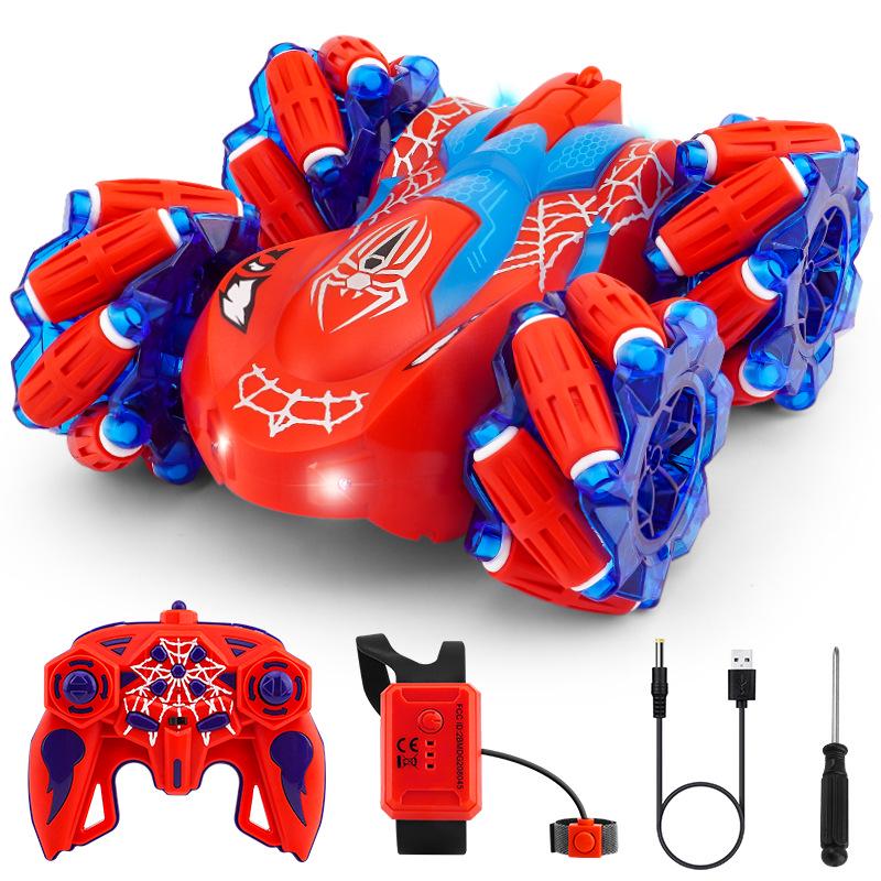 360° Flip Remote Control Stunt Car with Lights, Music, Gesture Sensing & Four-Wheel Drive