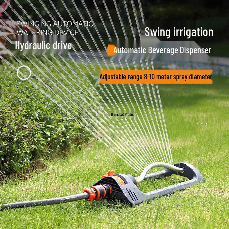 Automatic Adjustable Swinging Garden Sprinkler for Lawn & Roof Cooling