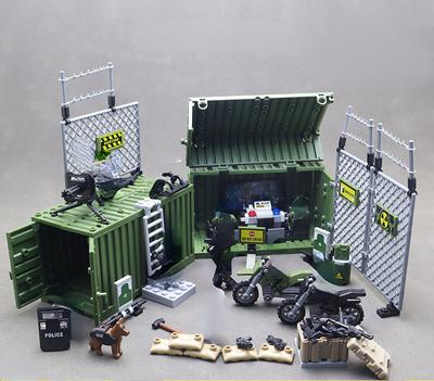 MOC Centro de Comando de Combate Thunder Bloques de Construcción Bloques Militares Juguetes Para Niños Compatible Bloques Militares Juguetes para Niños