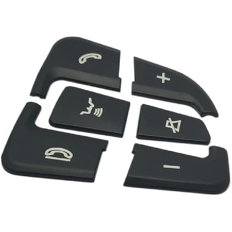 Angelguoguo Car Steering Wheel Button Switch Trim Cover Sticker Fit for Mercedes Benz C GLC V Class W205 X253 W447