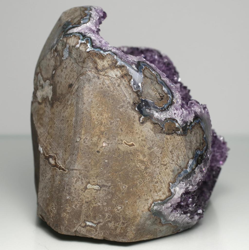 stone Natural Mineral Amethyst Cluster Uruguay Crystal of a [N2 Natural] (Amethyst Geode) - - (71 "One Kind" Approx. 1148g, 100x115x98mm)