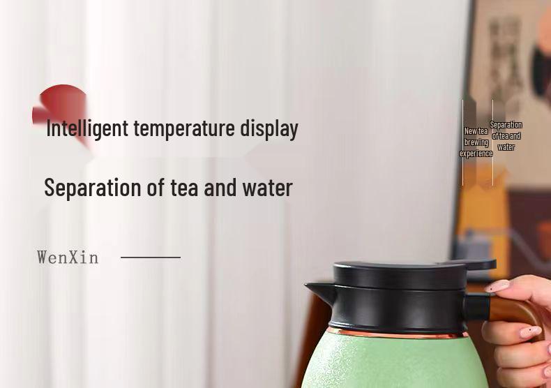 Large Capacity Ceramic-Lined 316 Stainless Steel Stewing Tea Pot, Household Insulated Slow Brew Pot