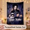 Custom Personalized Tapestry,Tokio Hotel Print Custom Name Text Wall Art Hanging for Bedroom