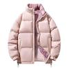 American Men's Trendy Stand Collar Cotton Jacket - Warm Casual Outerwear for Autumn and Winter.