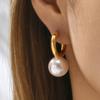 New High-end Design with Large Ear Loops, Stylish and Simple Circle Earrings with Ear Buckles