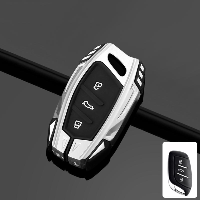 Alloy Car Flip Key Case Cover for Roewe RX5 350 360 750 for MG MG3 MG5 MG6 MG7 MG ZS GT GS Accessories Key Shell Fob Keychain