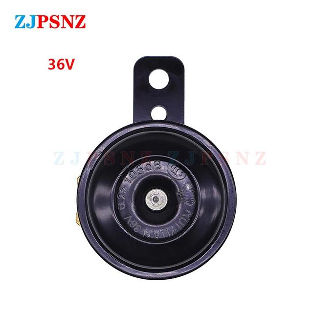 Horn 6V 12V 24V 36V 48V 60V 72V Scooter e-Bike Motorcycle Electric Horn Kit Waterproof Round Super Loud Horn Speaker 105db 110db