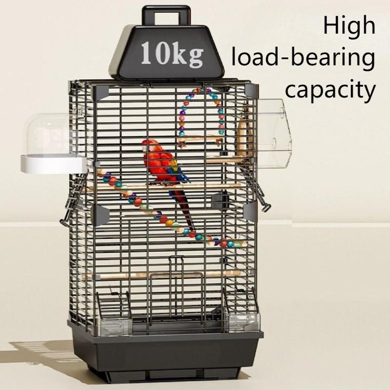 Drawer Bird Cages Large Metal Bird Cage Parrot Birds Toy Nest Houses Habitats Birdcage Small Animal Hideout Parrots Supplies
