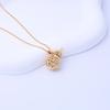 Fu gourd necklace female clavicle chain gilded hollow gourd Buddha head chubby Fu pendant necklace