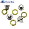 2 PCS Marine Drain Plug Screw Kits 10-79953Q2 for Mercury MERCRUISER Replaces 10-79953A2 18-2244 22420 10-79953Q04