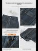 Cement Gray High Waist Wide Leg Jeans for Pear-Shaped Women