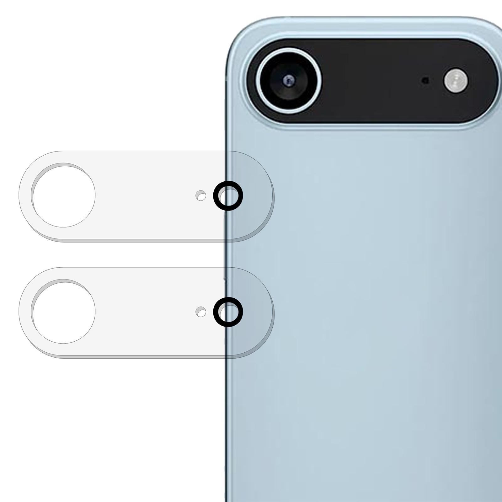 

2 шт. Защитное стекло для объектива камеры iPhone 17 Air с 3D закругленными краями, устойчивое к царапинам A