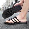 Men's flat sandals 2024 new summer soft sole non-slip casual flip-flops Light outdoor beach slippers home walking shoes