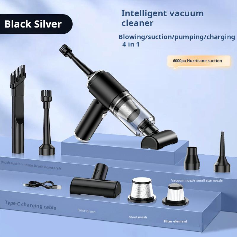

4in1 Car Vacuum Cleaner High Power Portable Handheld Wireless Brushless Motor Cleaning Machine Powerful Strong Vacuum Cleaner чорний