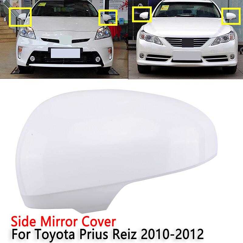 Left Driver Side Rear Mirror Cover Cap White For Toyota Prius C 2012-2018 Primer