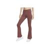 Sportbekleidung Chill Knit Street Dance Serie Gerippt Ausgestellt Slim Fit Bequeme Sport-Langhose Damen Unterteile Rot-Braun Segelweiß FQ2114-218