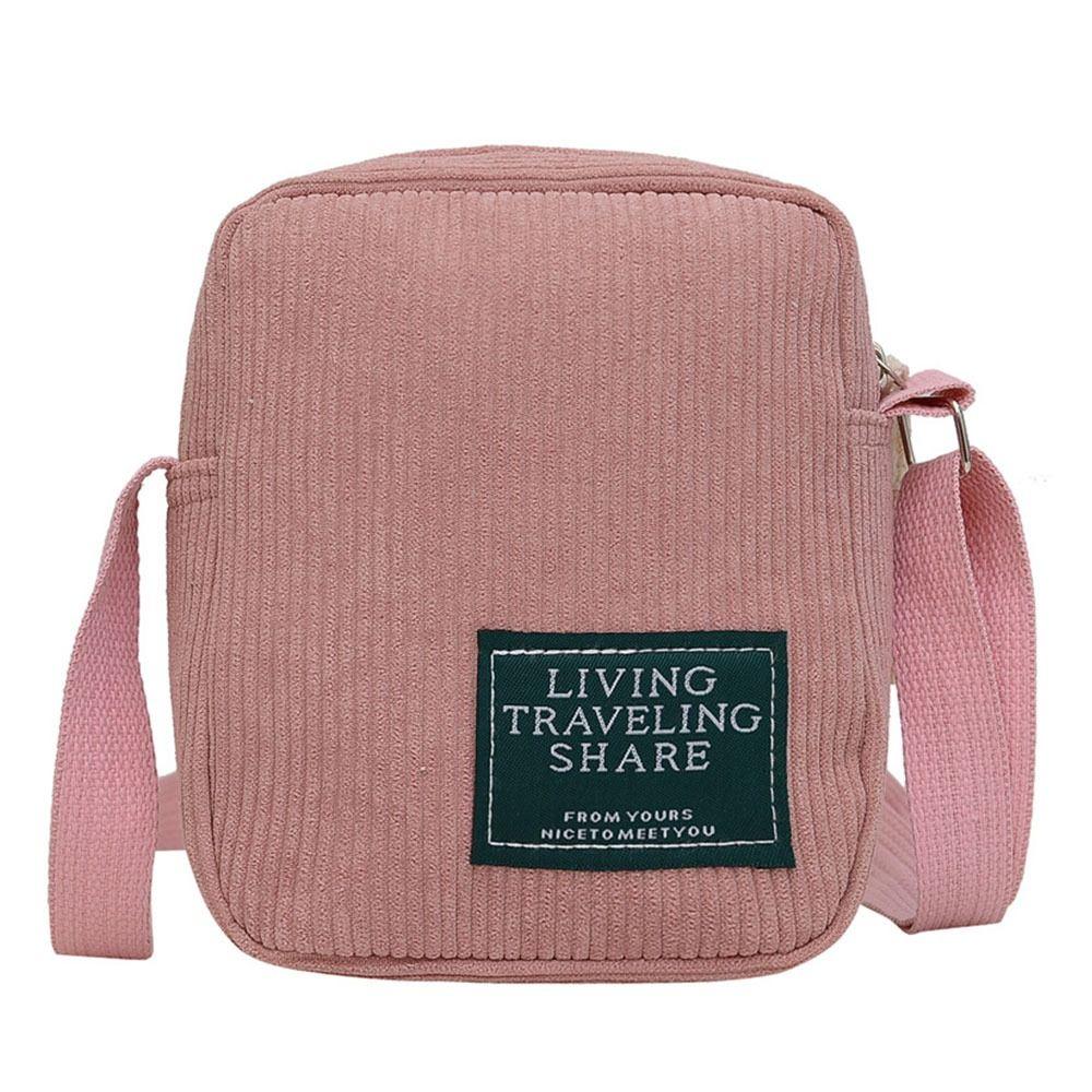 

Вельветова сумка через плече. Однотонна маленька сумочка. Модна сумка-відро рожевий