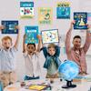 Zonon 10 Pcs Science Classroom Decoration Banner and Poster for Teachers Scientist Bulletin Board Set Posters Science Lab Cutout for Elementary