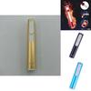 Silver Metal Shell Recharge Usb Lighter Electronic Mini Cigarette Arc Windproof