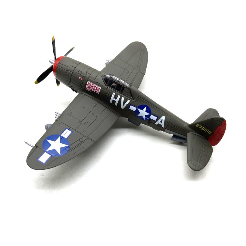 Modellino di Aeroplano Militare in Metallo pressofuso Scala 1/72 Caccia Americano P-47 Thunderbolt Collezionabile Regalo