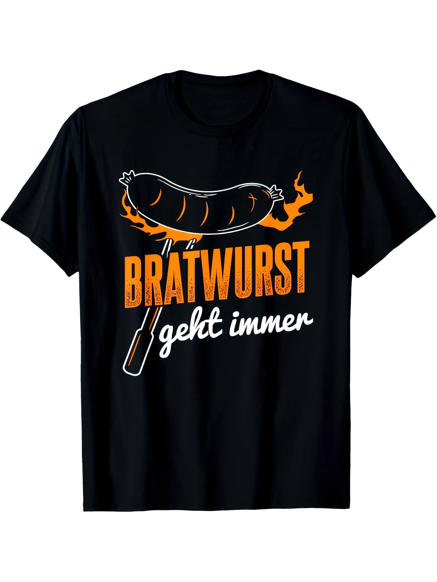 Men s T-Shirt Y2K Vintage Bratwurst Always Works Regular Fit M