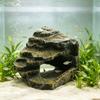 Lightweight Fish Tank Cave Turtle Basking Platform Artificial Rock Dock Baby Tortoise Climbing Ramp for Terrarium for Shrimp