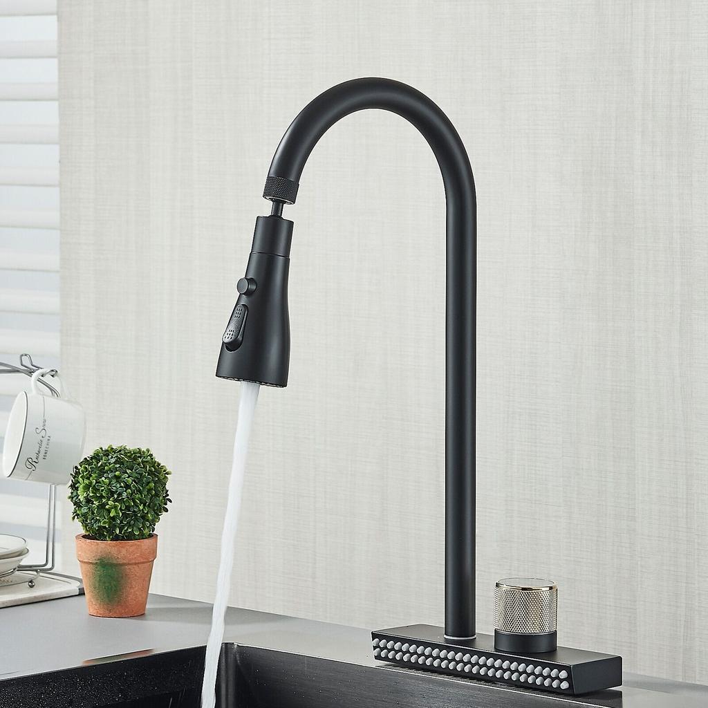 Küchenarmatur Edelstahl Spültischarmatur Einhebelmischer mit 360° Brause