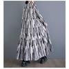 New Large Size Loose Thin Fashion Long-sleeved Printed Dresses