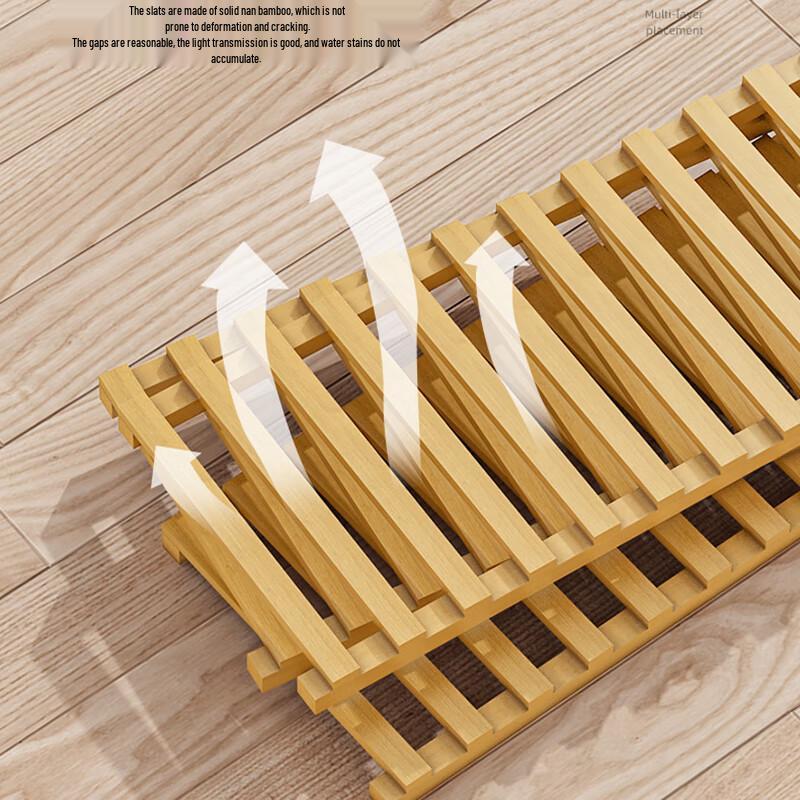 2-Tier Bamboo Plant Display Stand