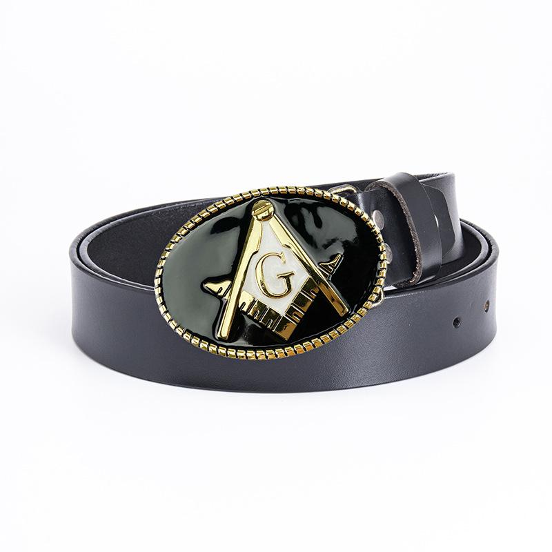 Men's Personalized Belt Fashion Trend Belt Pure Cowhide Belt