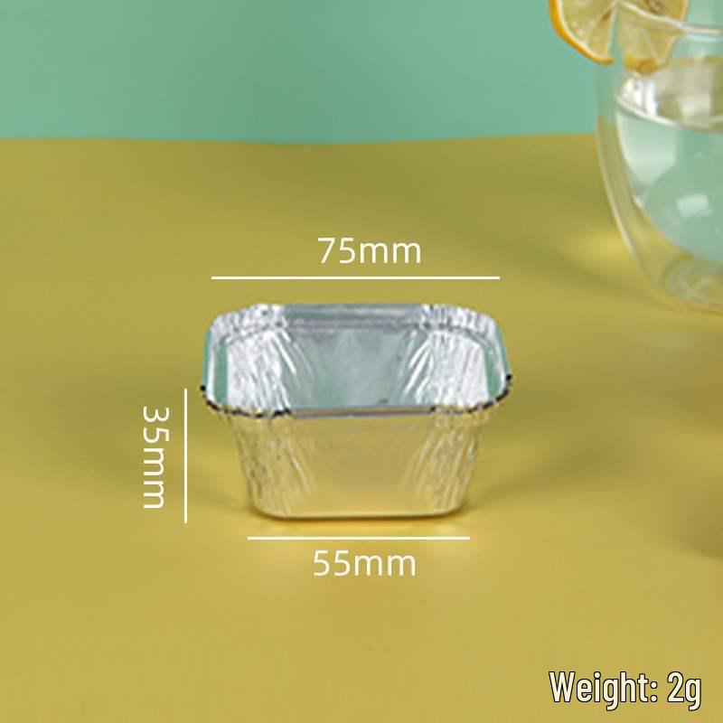 Aluminum Foil Square Baking & Grilling Bowl - Disposable Takeout Box 10 per Pack